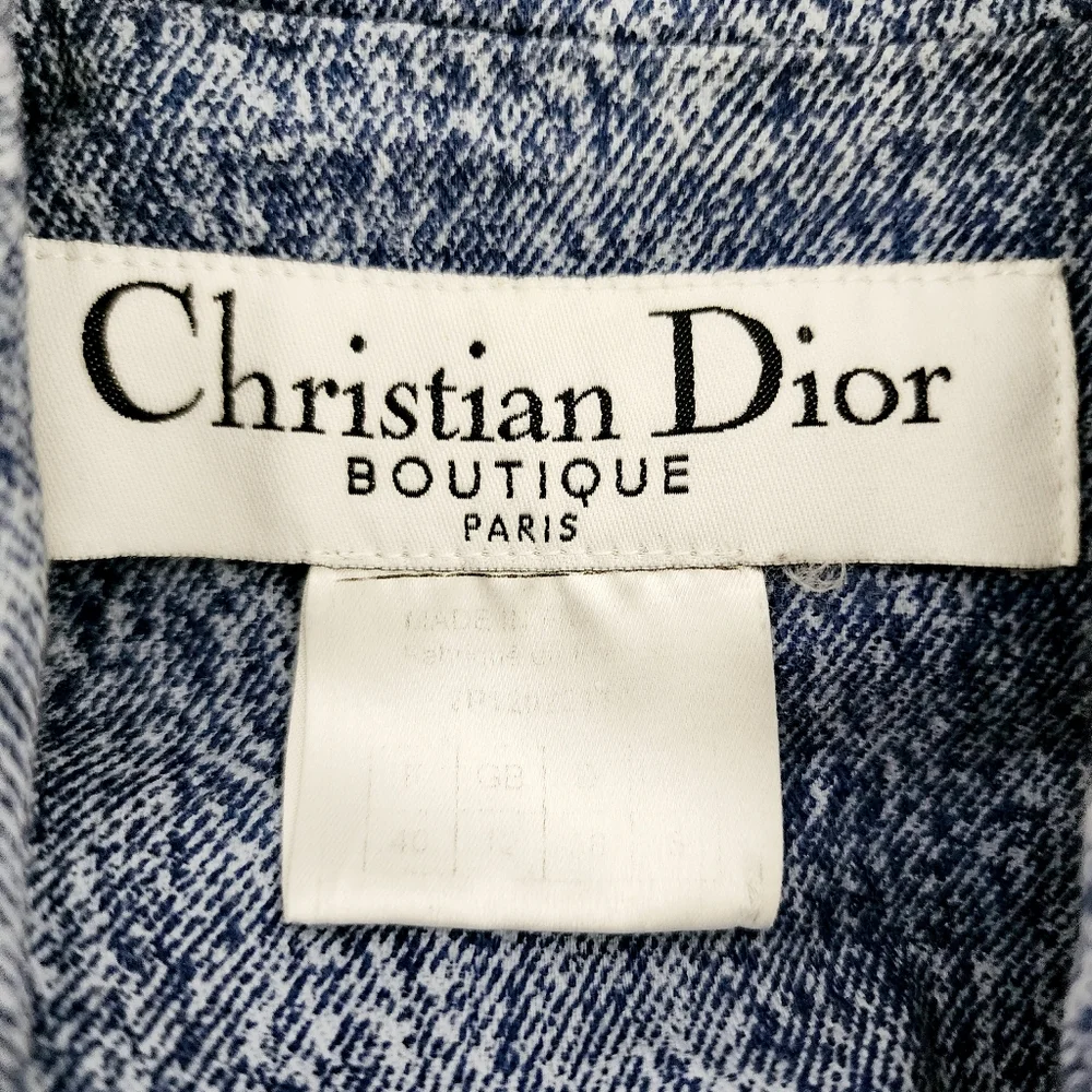 Rare Dior 2000 Blazer Denim Set sz XS
